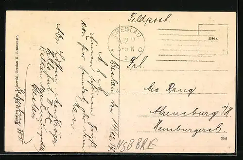 AK Breslau, Blick auf Liebichshöhe