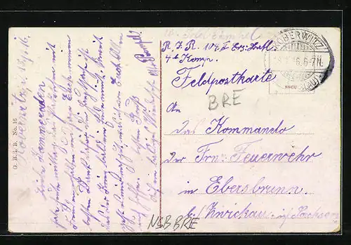 AK Breslau, Blick auf Bismarckbrunnen