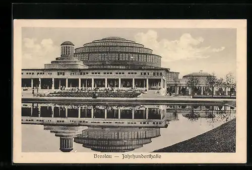 AK Breslau, Blick auf Jahrhunderthalle