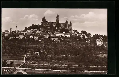 AK Braunfels, Ortsansicht mit Schloss