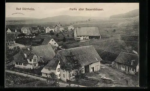 AK Bad Dürrheim, Partie alter Bauernhäuser