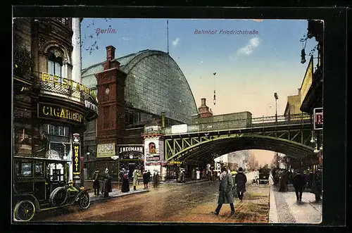 AK Berlin, Bahnhof Friedrichstrasse