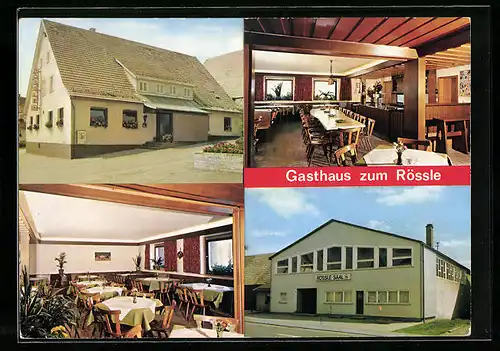 AK Westerheim, Gasthaus Zum Rössle in vier Ansichten