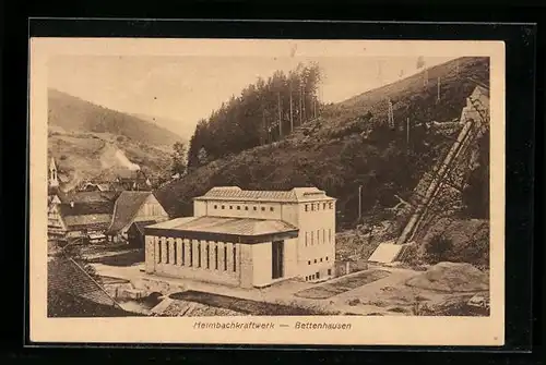 AK Bettenhausen, Blick auf das Heimbachkraftwerk