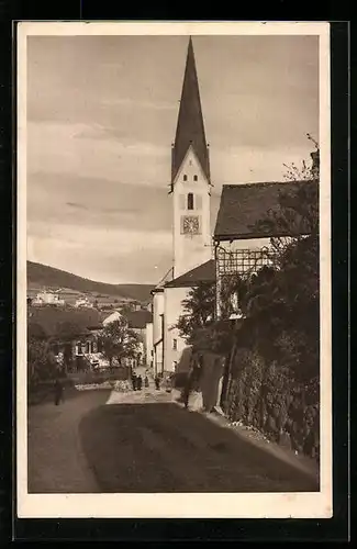 AK Riedenburg, Blick in die Burgtorstrasse und zur Kirche