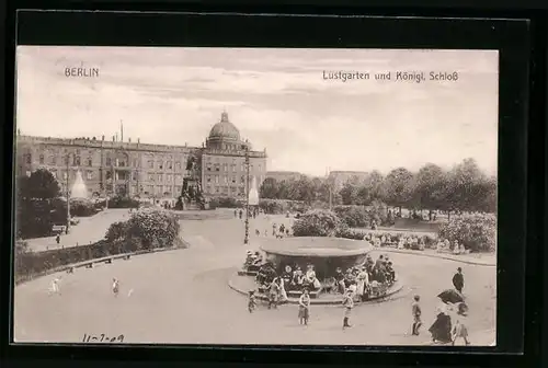 AK Berlin, Lustgarten und Königl. Schloss