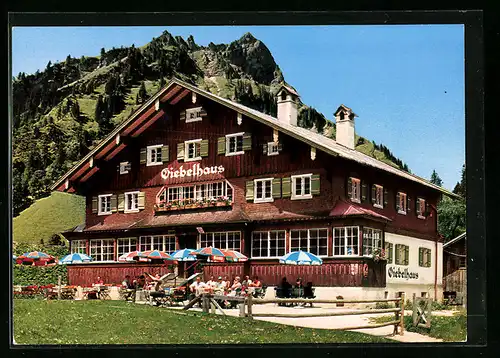AK Hinterstein / Allgäuer Alpen, Gasthaus Giebelhaus