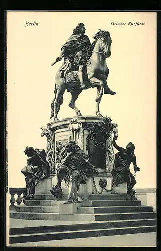 AK Berlin, Denkmal des Grossen Kurfürst