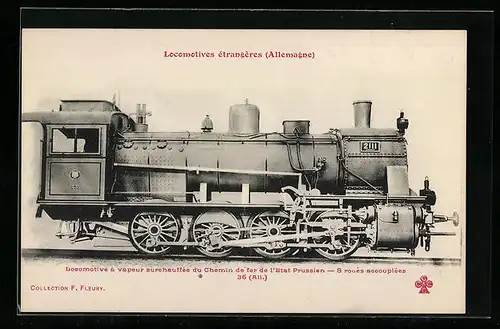 AK Locomotives étrangères Allemagne, Eisenbahn