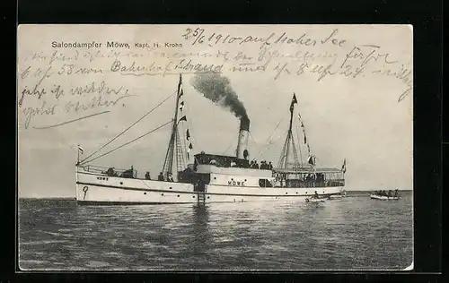 AK Salondampfer Möwe