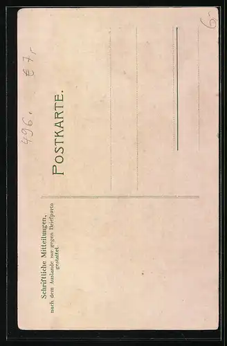 AK Pärchen im Garten in Tracht aus Umgegend von Stadthagen