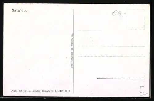 AK Sarajevo, Älterer Herr in Tracht
