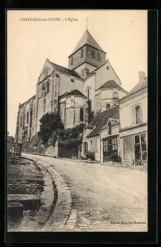 AK Chatillon-sur-Indre, L`Église