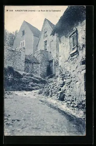 AK Argenton, La Rue de la Cannelle