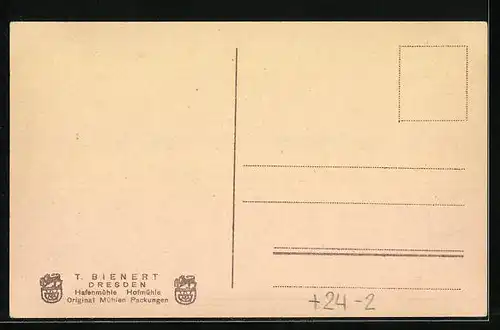 AK Dresden, Die gefährdete Hafenmühle T. Bienert während der Brandkatastrophe 1926