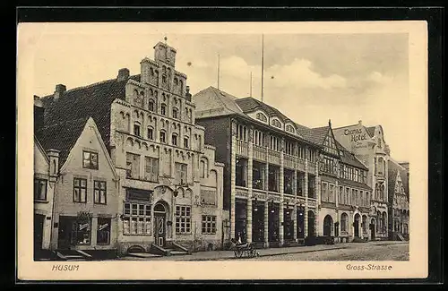 AK Husum, Partie in der Gross-Strasse