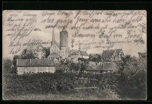 AK Schlitz, Blick auf Hinterburg