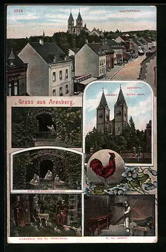 AK Arenberg, Hauptstrasse, Schlafende Jünger, Einsiedelei des Hl. Franziskus