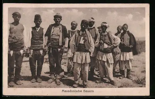 AK Mazedonische Bauern