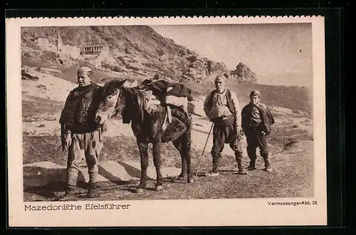AK Mazedonische Eselführer