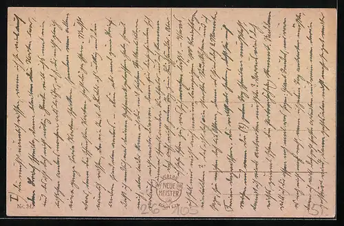 Künstler-AK H.S.B.: Ach bitte, ist etwas da unter - unter Vergissmeinnicht?