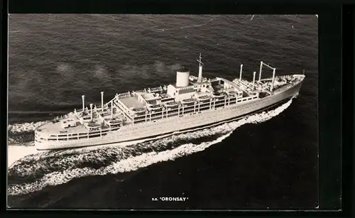 AK Passagierschiff SS Oronsay aus der Vogelschau
