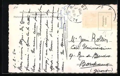 AK Passagierschiff Ville D`Oran