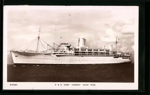 AK Passagierschiff Chusan, P. & O. Liner