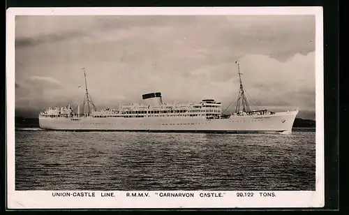 AK RMMV Carnarvon Castle, Passagierschiff