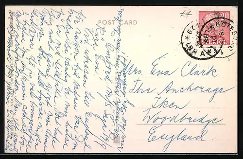 AK Swedish Lloyd m/s Saga, Passagierschiff