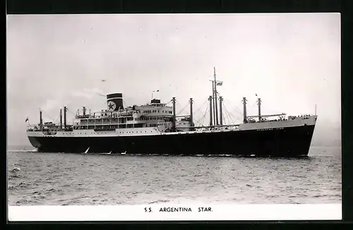 AK Handelsschiff S.S. Argentina Star auf hoher See