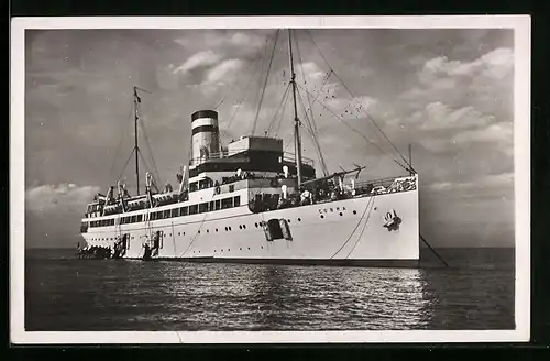 AK Passagierschiff Cobra vor Helgoland