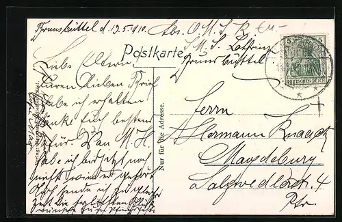 AK Kriegsschiff SMS Lothringen vor Anker