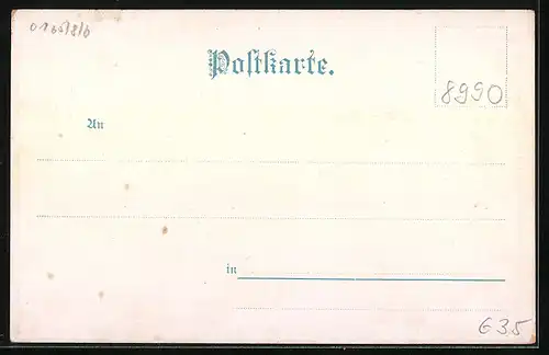 Lithographie Lindau, Hafenausfahrt des Bodensee-Dampfers Rupprecht