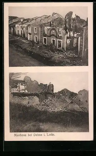 AK Delme i. Lothr., Ansicht von Manhoue