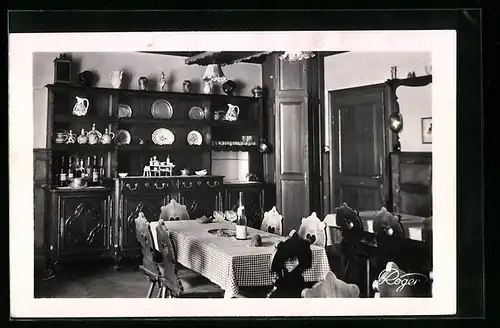 AK Le Bonhomme, Hotel de la Poste, Intérieur Alsacien