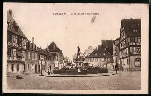 AK Colmar, Monument Roesselmann