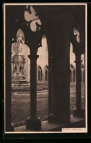 AK Colmar, Unterlinden, Innenhof