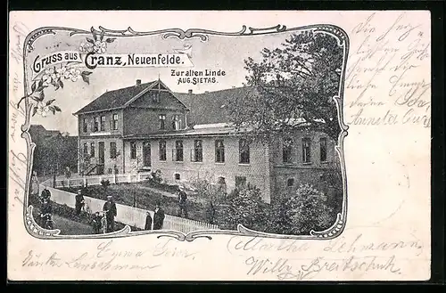 AK Hamburg-Neuenfelde, Gasthaus Zur alten Linde von Aug. Sietas