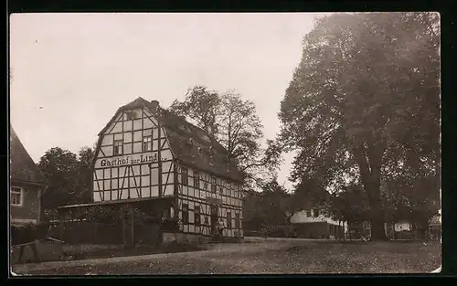 Foto-AK Wippra, Gasthof Zur Linde