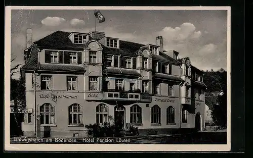 AK Ludwigshafen am Bodensee, Hotel Pension Löwen von Fritz Glöckler