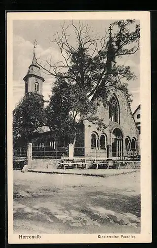 AK Herrenalb, Klosterruine Paradies