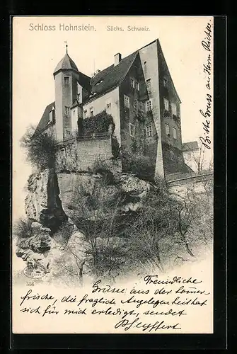 AK Hohnstein /Sächs. Schweiz, Schloss Hohnstein