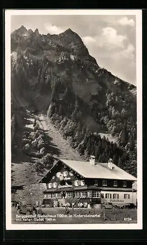 AK Hindelang, Berggastof Giebelhaus im Hintersteinertal und hoher Giebel