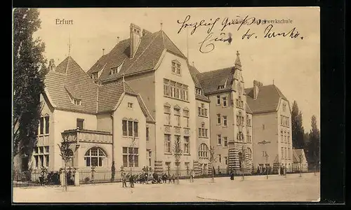 AK Erfurt, Partie an der Königl. Baugewerkschule