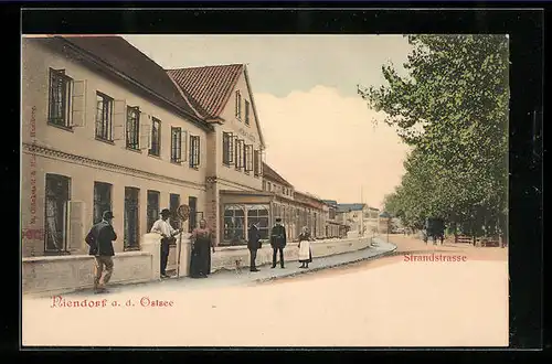 AK Niendorf /Ostsee, Strandstrasse mit Johannsens Hotel