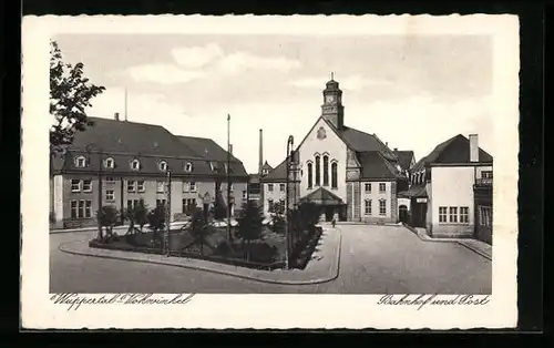 AK Wuppertal-Vohwinkel, Bahnhof und Post