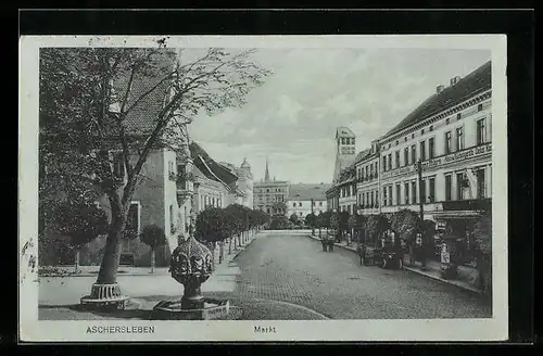 AK Aschersleben, Blick auf den Markt
