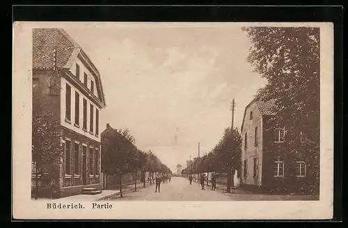 AK Büderich, Blick auf eine Allee