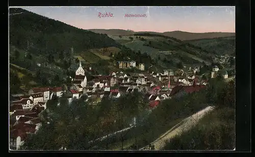 AK Ruhla, Ansicht der Mittelstadt